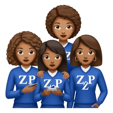 Black women zeta phi beta sorority sticker