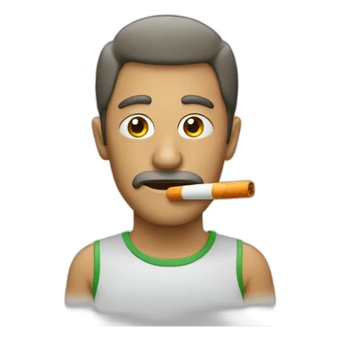 Homme qui fume un joint sticker