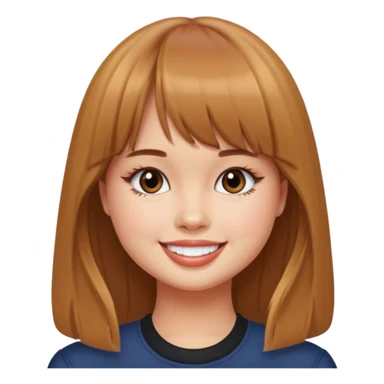Debby Ryan with straight bangs sticker