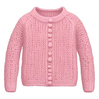 Light pink crocheted sweater  sticker