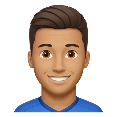 soccer player man blue jersey sticker