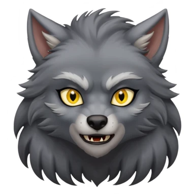 girl werewolf sticker