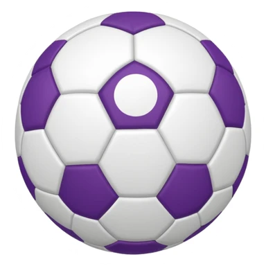 bola de futebol branco e roxa sticker