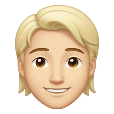 Hair over ear smirking emoji  sticker