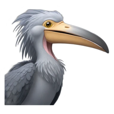 Laughing shoebill sticker