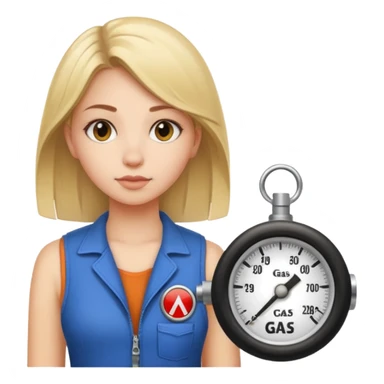 Gas gauge girl with Kellie name on  sticker