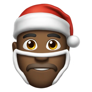 A Football Player with a santa hat sticker
