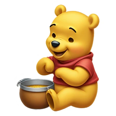 Winnie-Pooh pot de miel sticker