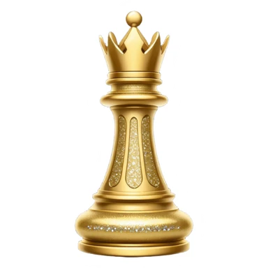 glitter chess piece bishop sticker