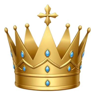 peace shaped crown sticker