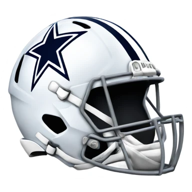 Dallas Cowboys helmet with star sticker