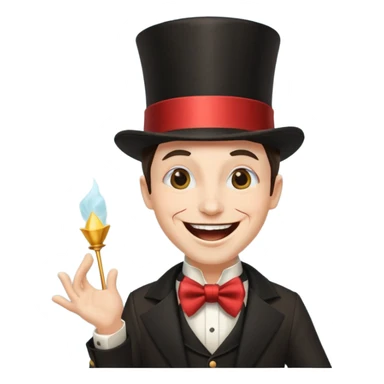 A magician laughing 🤣 sticker