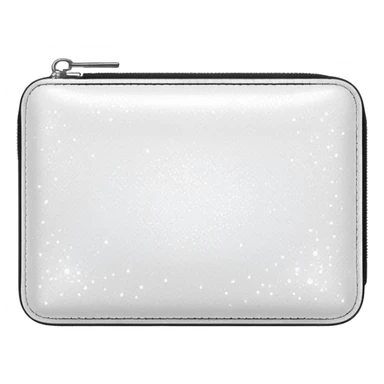 glitter white wallet sticker