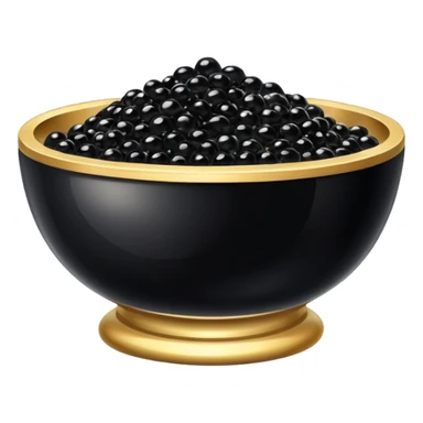 Cuenco con caviar sticker