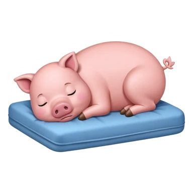 piggy sleep sticker