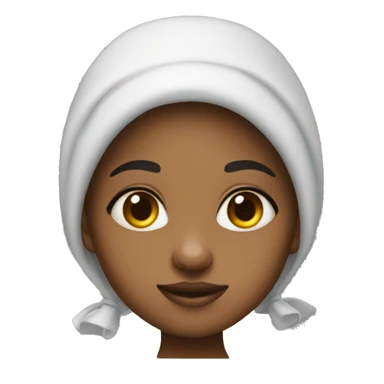 Ghetto girl with bonnet on sticker