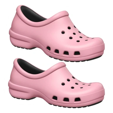 crocks fun edition in pastel pink color sticker
