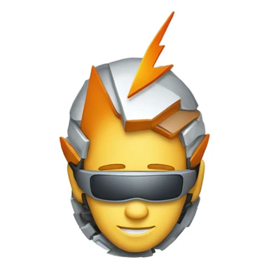 Create a tech-focused emoji/avatar for a developer acceleration team that:
1. Shows speed/efficiency (e.g., rocket, lightning bolt)
2. Includes coding elements (e.g., brackets, gears)
3. Represents developer empowerment and productivity
4. Uses max 3 colors and simple shapes that work at small sizes
5. Conveys both technical expertise and support/enablement

Key theme: Making developers' work faster, smoother, and more reliable sticker