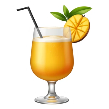 A mango cocktail, cocktail sticker