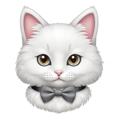 cute cat with a bow tie sticker