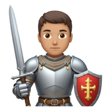 Male Knight Warrior sticker