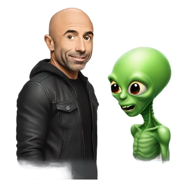 Joe rogan meets an alien sticker
