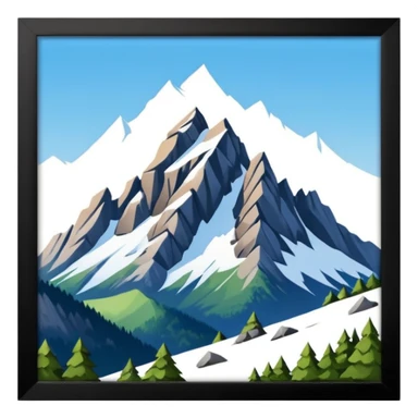 the mountain "Säntis" in St. Galler Rheintal, based on this picture > https://www.hoherkasten.ch/wp-content/uploads/2023/05/Slider_Hoher-Kasten_Sommer.jpg sticker