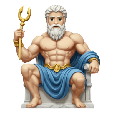 god zeus statue sticker
