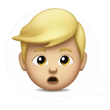 Baby Donald trump crying holding a sharpie sticker