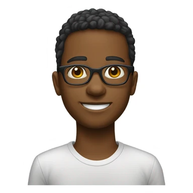 Un jeune garçon qui a porté lunettes de Bog sticker