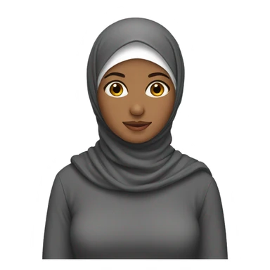 Muslim woman with hijab sticker