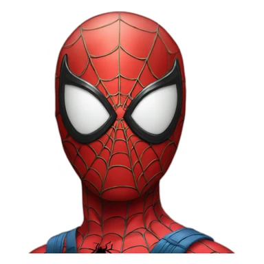 Spiderman with the full mask sticker
