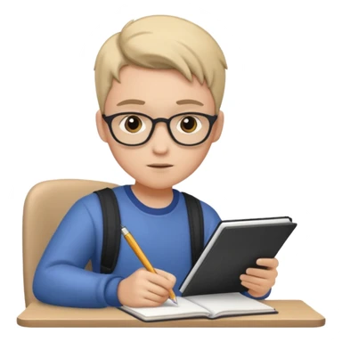 I want a notebook with a student sticker