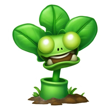 Plants vs zombies peashooter sticker