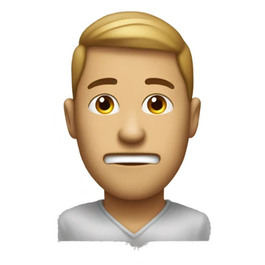The emoji should feature a person with a shushing face (finger to lips) inside a semi-transparent, pointed cone to signify privacy and secrecy. sticker
