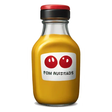 mustard bottle from diner sticker