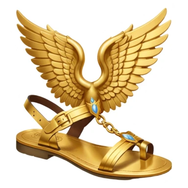 hermes greek god gold wing sandals sticker