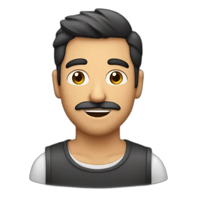 Hombre blanco sin barba ni bigote con pelo negro corto sosteniendo una jarra de cerveza sticker