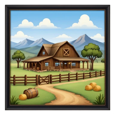 country western ranch sticker