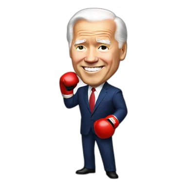 President Xi boxing Joe Biden sticker
