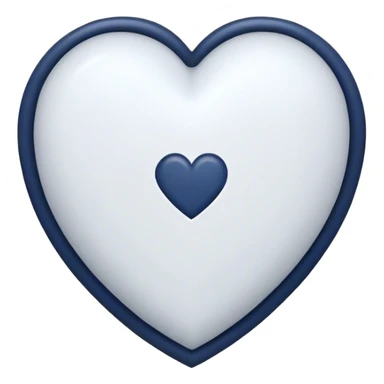 a navy heart sticker