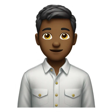 boys in collared shirts indoors (clean background) sticker