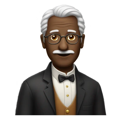 Grandpa with a long nose and in a party outfit sticker