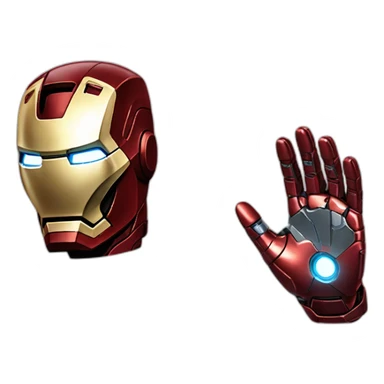 iron man qui claque des doigts avec le gant de l infini sticker