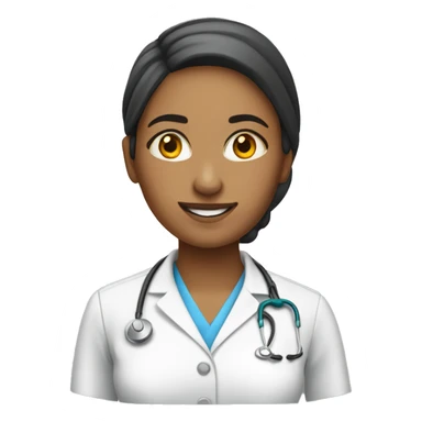  Female physiotherapist assistant with out stethoscope sticker