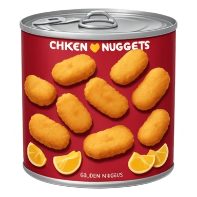 canned chicken nuggets sticker