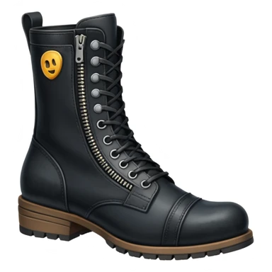zipper boot sticker