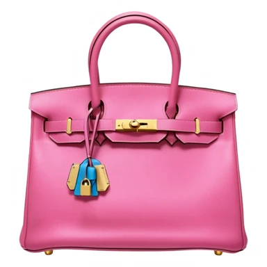 hermes birkin bubblegum pink bag gold hardware sticker