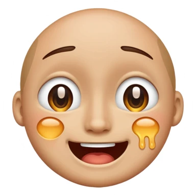 I want to create an emoji in that image we can see both Sad and happy feeling simultaneosly  give in Ai generated face  sticker