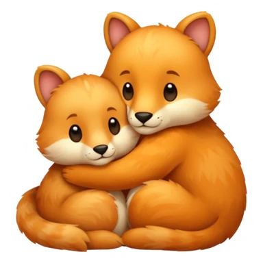 2 animaux amoureux sticker